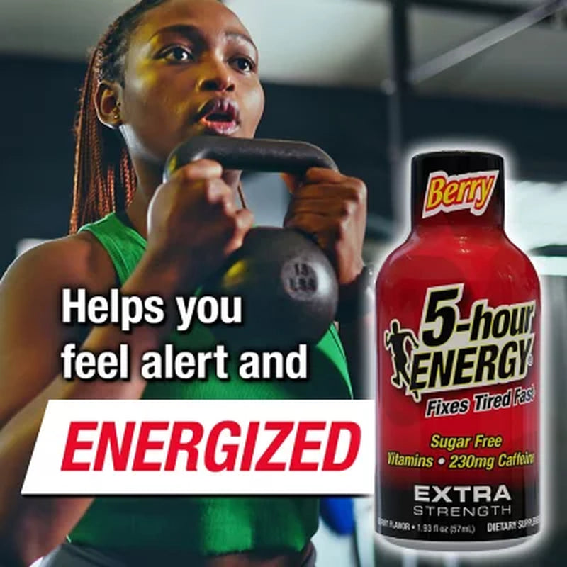 5-Hour ENERGY Shot, Extra Strength, Berry 1.93 Oz., 24 Pk.