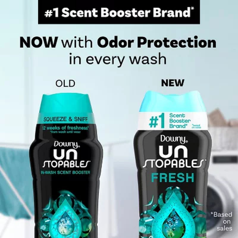 Downy Unstopables In-Wash Laundry Scent Booster Beads, Fresh, 39.9 Oz