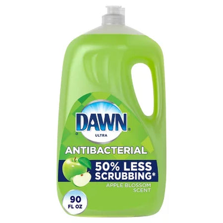 Dawn Ultra Antibacterial Hand Soap, Dishwashing Liquid Dish Soap, Apple Blossom Scent 90 Fl. Oz.