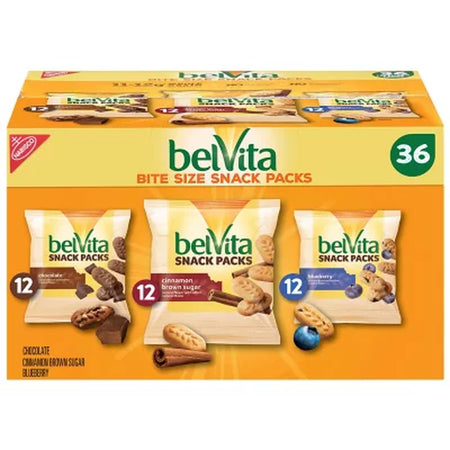 Belvita Bites Breakfast Biscuits Variety Pack, 1 Oz., 36 Pk.