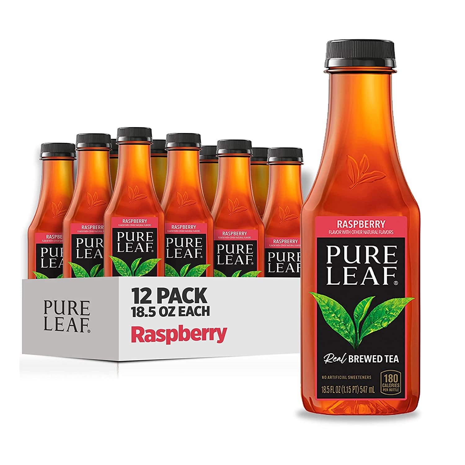 Pure Leaf Iced Tea Bottles Sweetened, 18.5 Fl Oz 12 CT (CHOOSE FLAVOR)