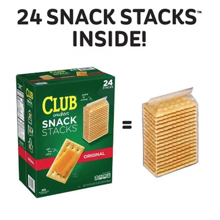 Kellogg'S Club Crackers, Snack Stacks, 2.08 Oz., 24 Pk.