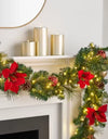 Christmas 9' Pre-Lit Decorated Garland Classic Holiday Decoration