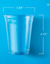 Member'S Mark Clear Plastic Cups 16 Oz., 132 Ct.