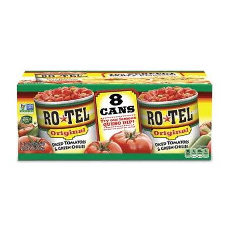 Ro-Tel Diced Tomatoes & Green Chilies 10 Oz., 8 Ct.