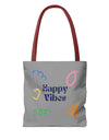 Happy Vibe Tote Bag (AOP) for any occasion