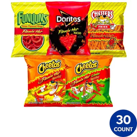 Frito-Lay Flamin' Hot Variety Pack Snacks, 30 Pk.