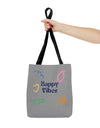 Happy Vibe Tote Bag (AOP) for any occasion