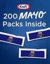 Kraft Real Mayo Mayonnaise Single Serve Pouches, 200 Ct.