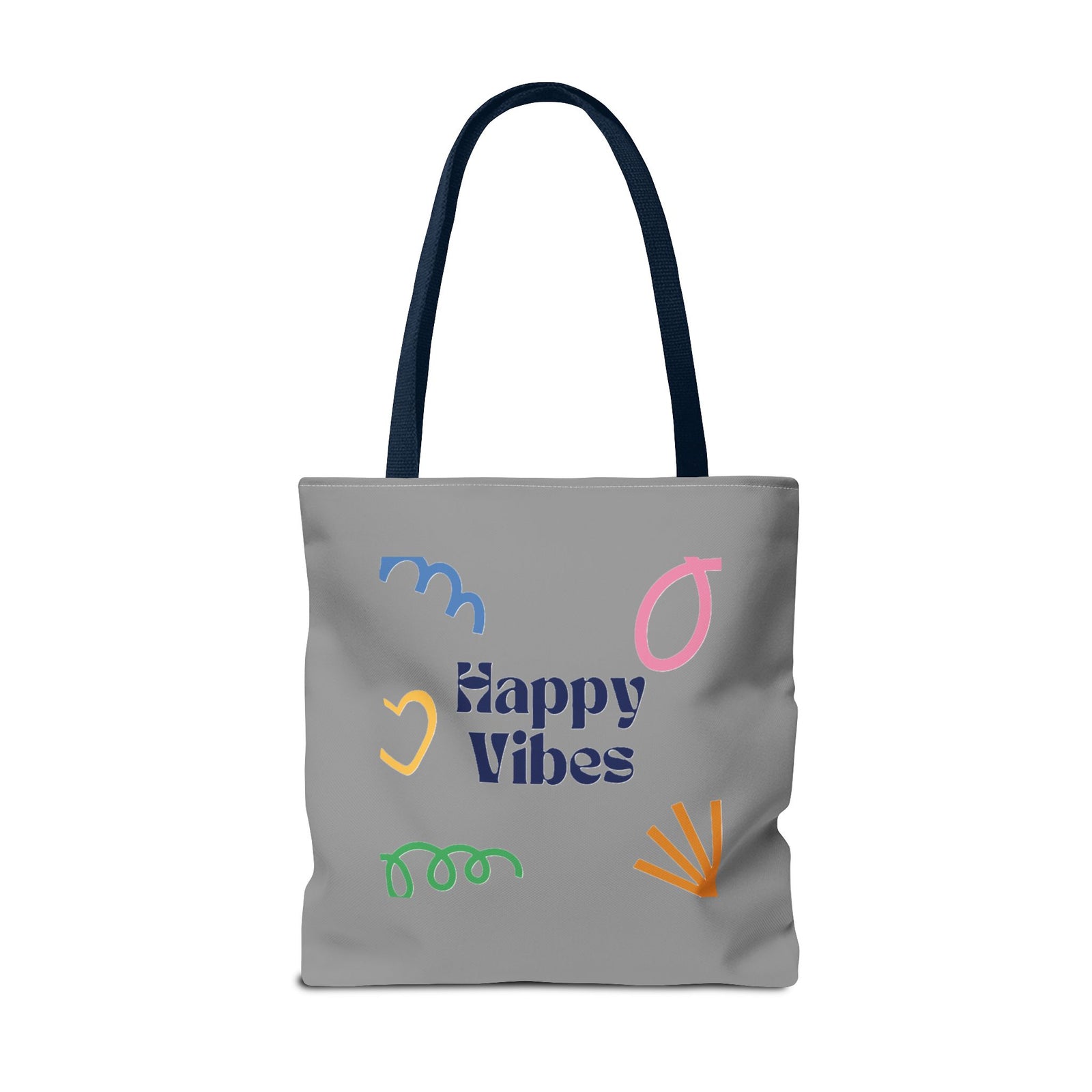 Happy Vibe Tote Bag (AOP) for any occasion