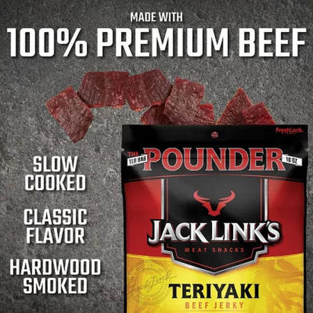 Jack Link'S Teriyaki Beef Jerky, 16 Oz.