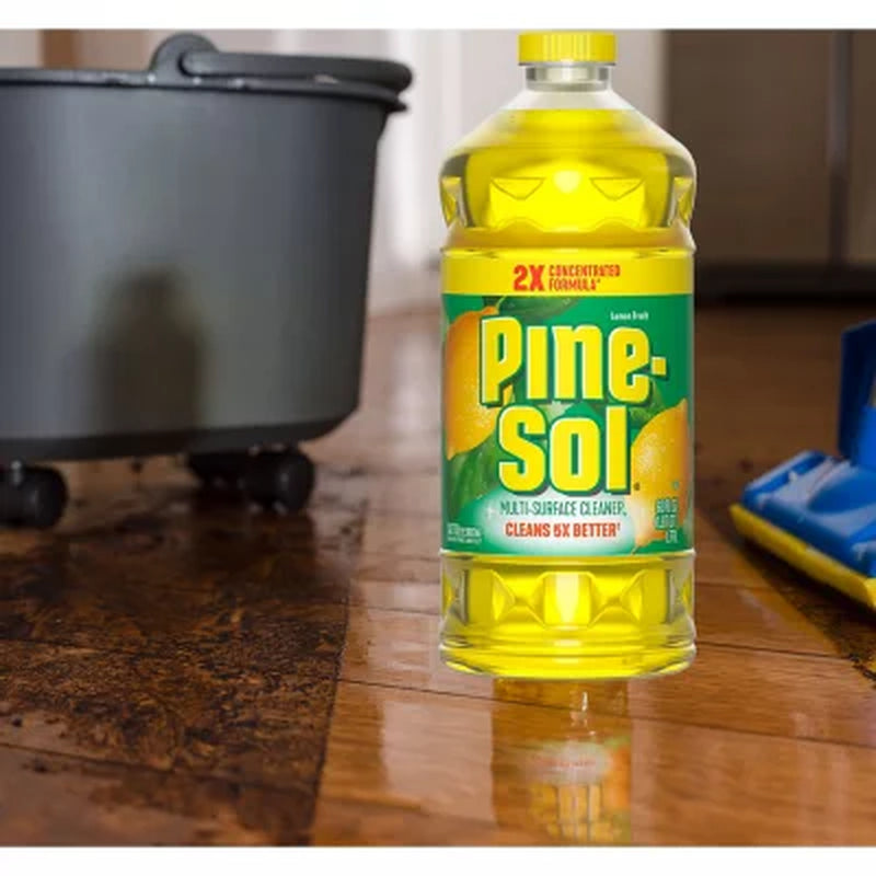 Pine-Sol Multi-Surface Cleaner, Lemon Scent, 2 Ct., 120 Fl. Oz.