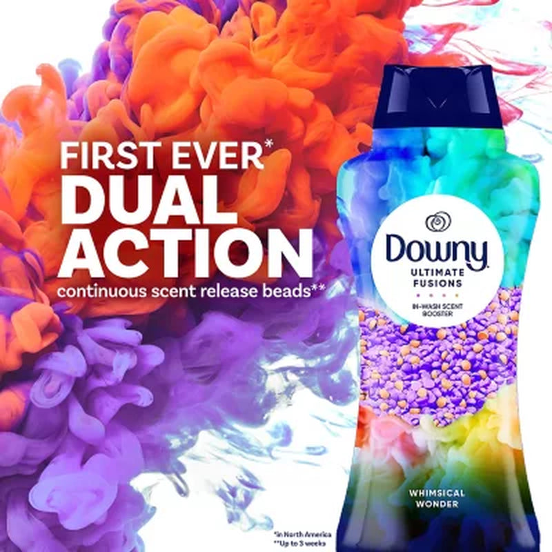 Downy Ultimate Fusions In-Wash Scent Booster Beads, Whimsical Wonder, 24.5 Oz.