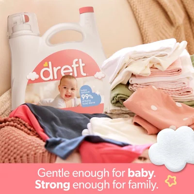 Dreft Baby Liquid Laundry Detergent, 125 Loads, 170 Fl. Oz.