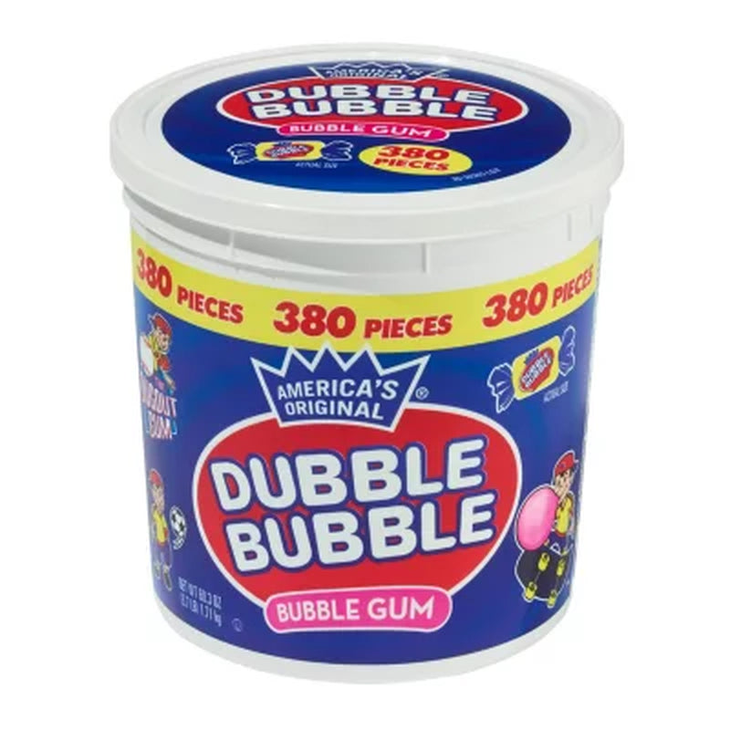 Dubble Bubble Bubble Gum, 380 Pcs.