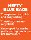 HEFTY Trash Bags, 13 Gallon, 60 Count (CHOOSE COLOR)