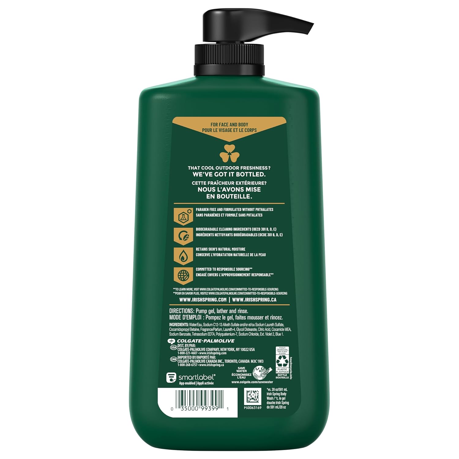 Irish Spring Body Wash for Men, 30 Oz, 1 Pump Bottle  (CHOOSE)