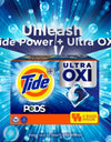 Tide PODS Liquid Detergent Pacs, 4-In-1 Ultra Oxi, 104 Ct.