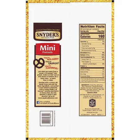 Snyder'S Mini Pretzels, 1.5 Oz., 60 Pk.