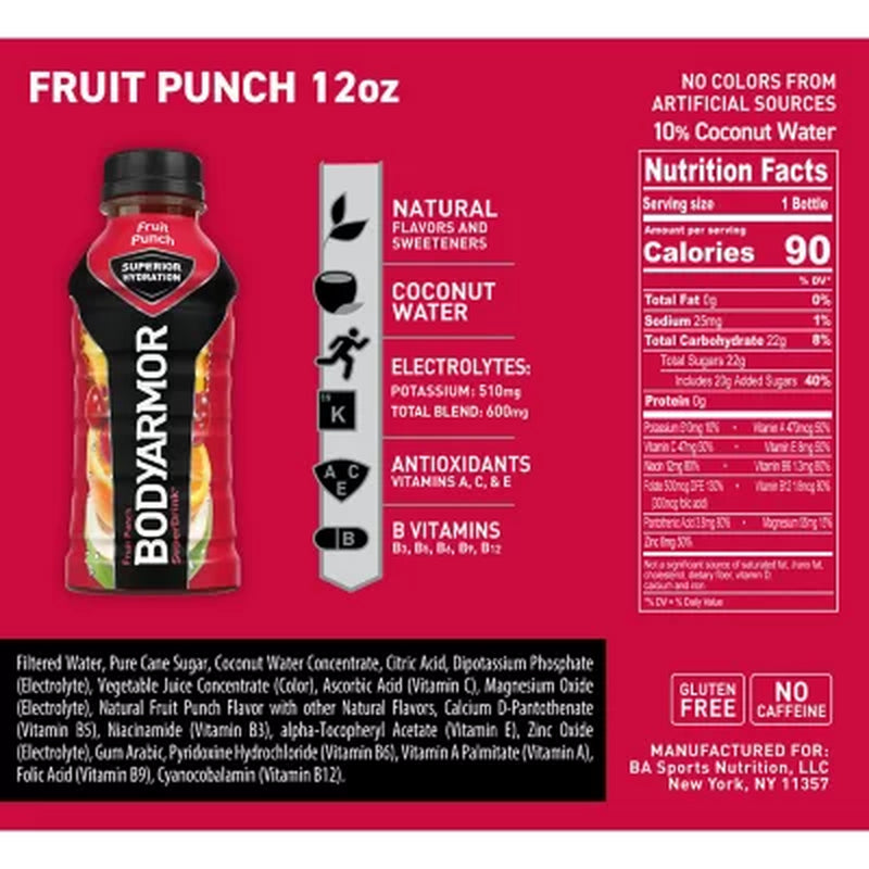 BODYARMOR Sports Drink Variety Pack 12 Fl. Oz., 24 Pk.