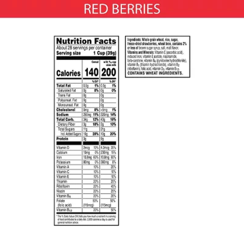 Special K Breakfast Cereal, Red Berries 38 Oz., 2 Pk.