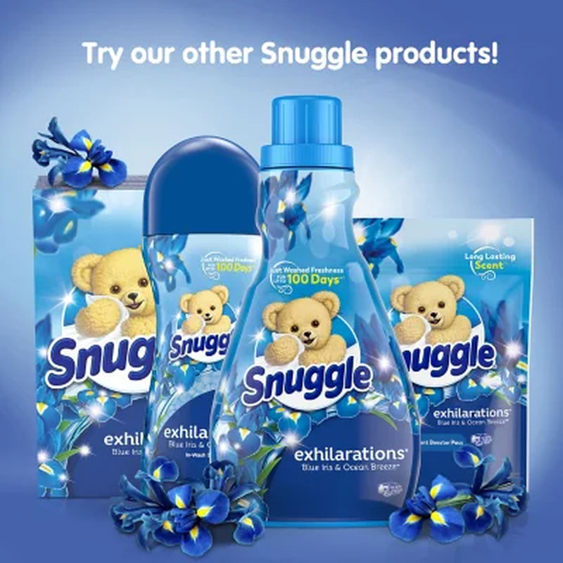 Snuggle Scent Boosters Pacs, Blue Iris and Ocean Breeze, 115 Ct.