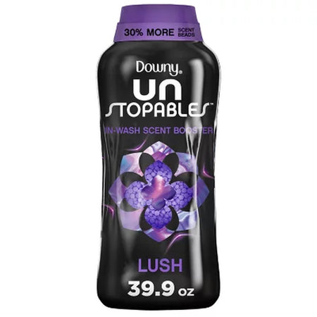 Downy Unstopables In-Wash Laundry Scent Booster Beads, Lush, 39.9 Oz