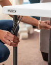 Lifetime 4' Commercial Grade Adjustable Fold-In-Half Table