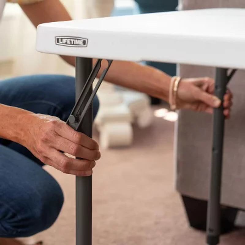 Lifetime 4' Commercial Grade Adjustable Fold-In-Half Table