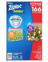 Ziploc Slider Storage Bags Variety Pack, Quart 96 Ct., Gallon 70 Ct.