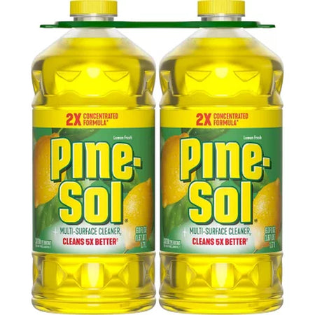 Pine-Sol Multi-Surface Cleaner, Lemon Scent, 2 Ct., 120 Fl. Oz.