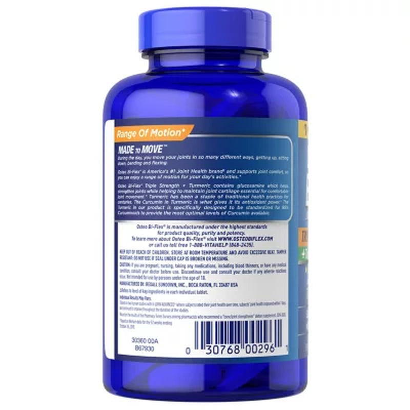 Osteo Bi-Flex Triple Strength + Turmeric 220 Ct.