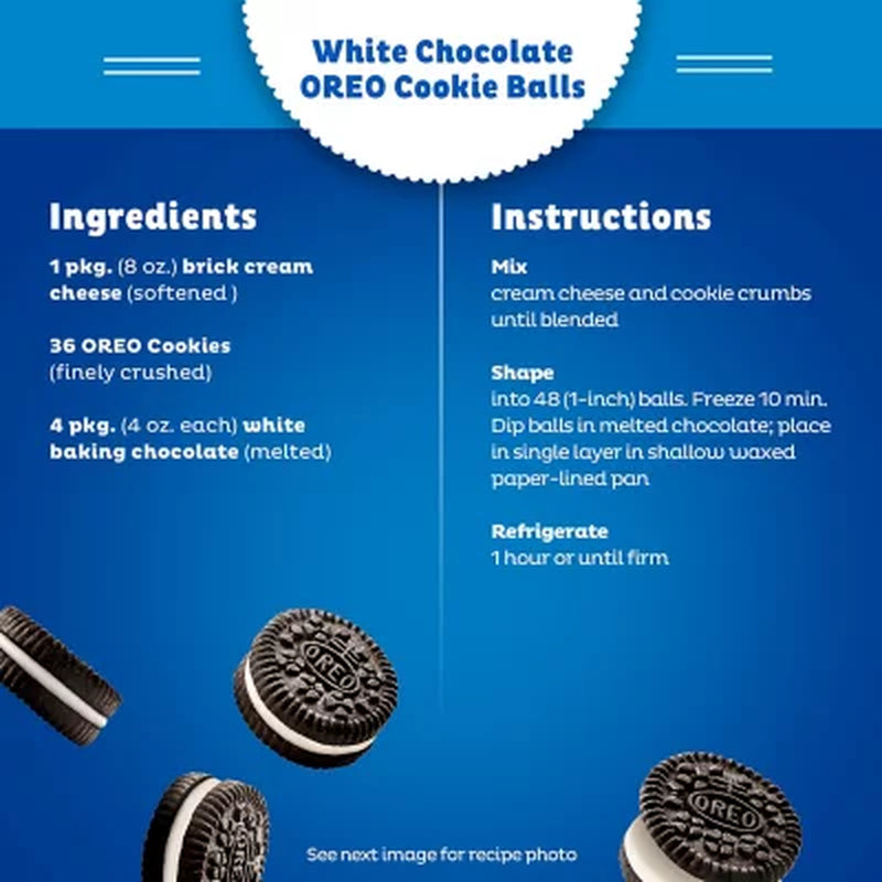 OREO Chocolate Sandwich Cookies, 2.4 Oz., 30 Pk.