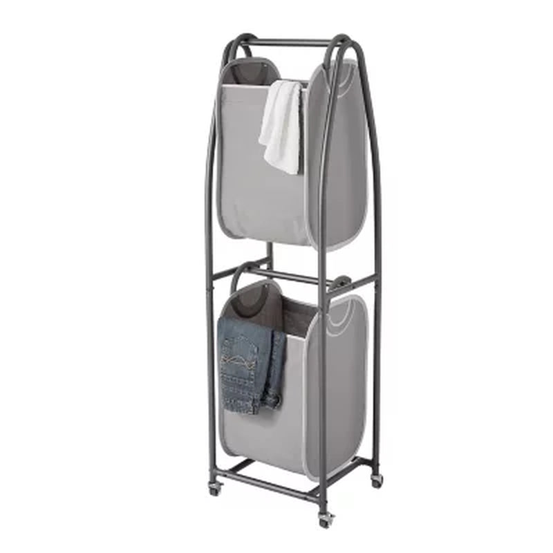 Neatfreak 2-Tier Rolling Vertical Laundry Sorter