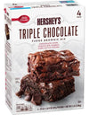 Betty Crocker Hershey’S Fudge Brownie Mix, Triple Chocolate, 20 Oz., 4 Pk.