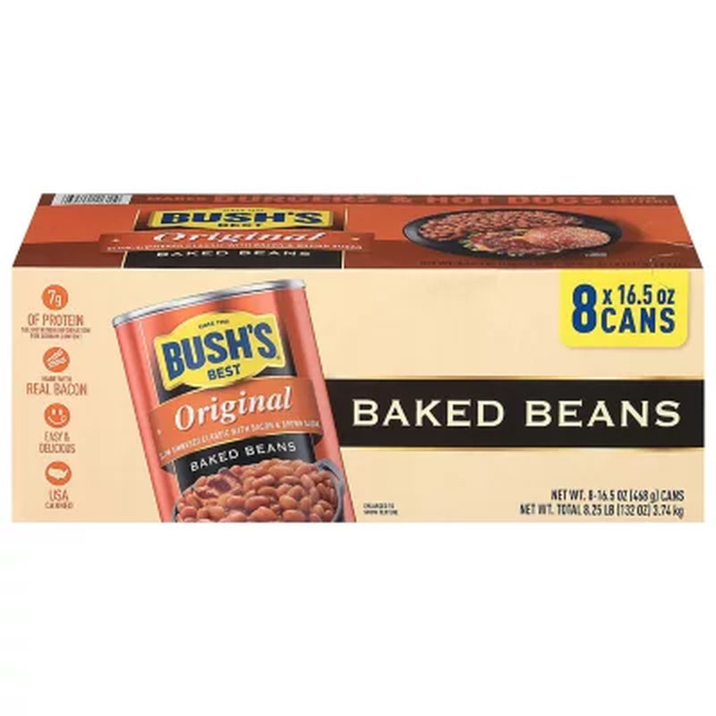 Bush'S Original Baked Beans, 16.5 Oz, 8 Ct.