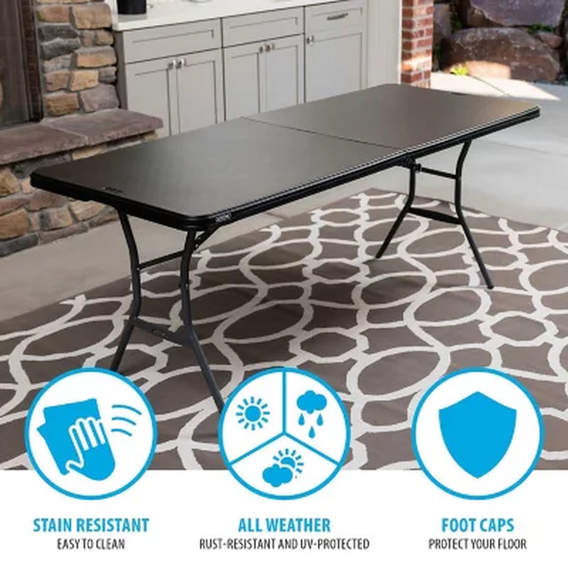 Lifetime 6-Foot Fold-In-Half Table