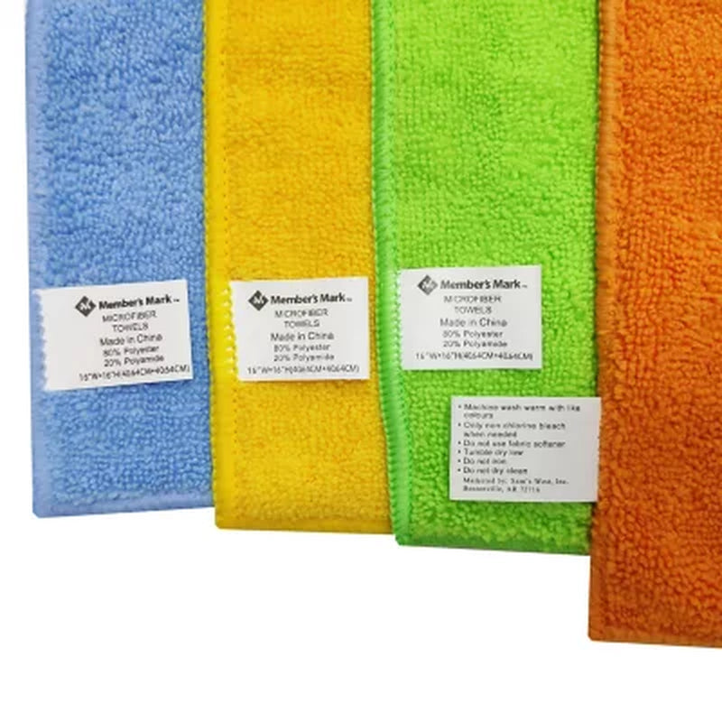 Member'S Mark Microfiber Towels, 16" X 16", 36 Ct., Choose Color