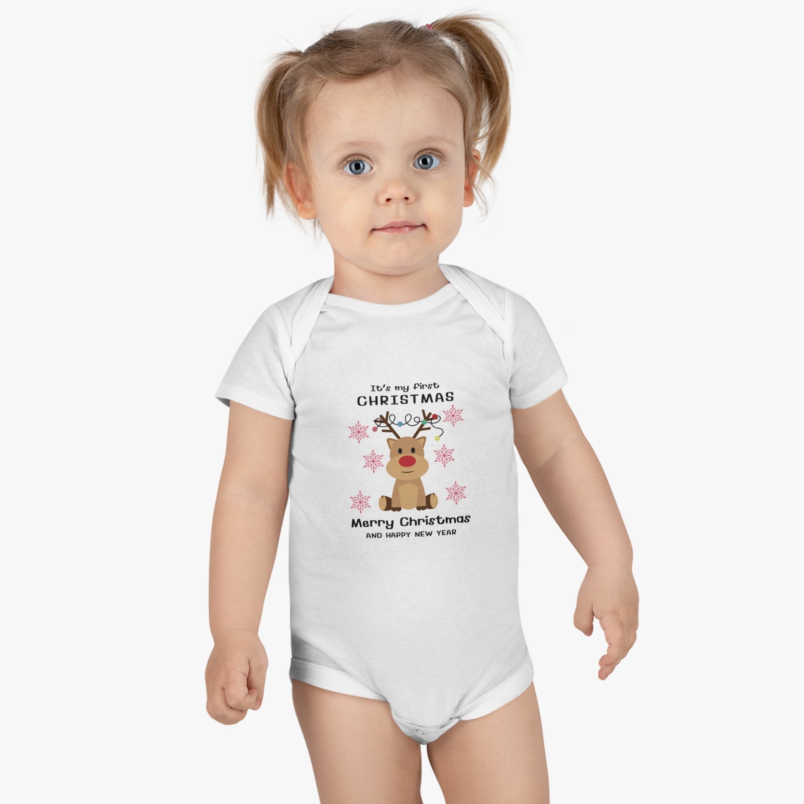 It is my first Christmas  Onesie® Organic Baby Bodysuit