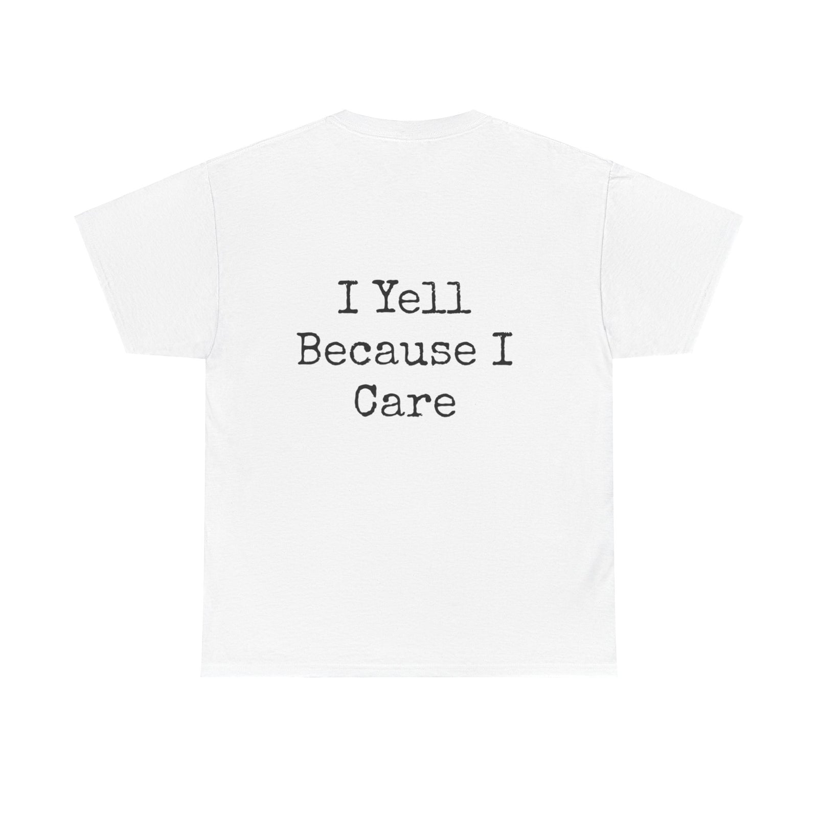 "Sideline Coach, I yell because I care"  Tee at Your Next Game! 🔥⚽️ #SidelineCheerleader