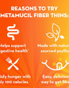 Metamucil, Fiber Thins, Daily Psyllium Husk Fiber Supplement, Chocolate Flavor, 48 Total Servings 