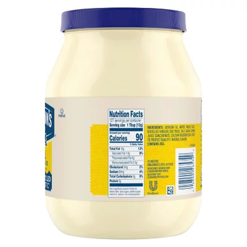 Hellmann'S Real Mayonnaise, 64 Oz.