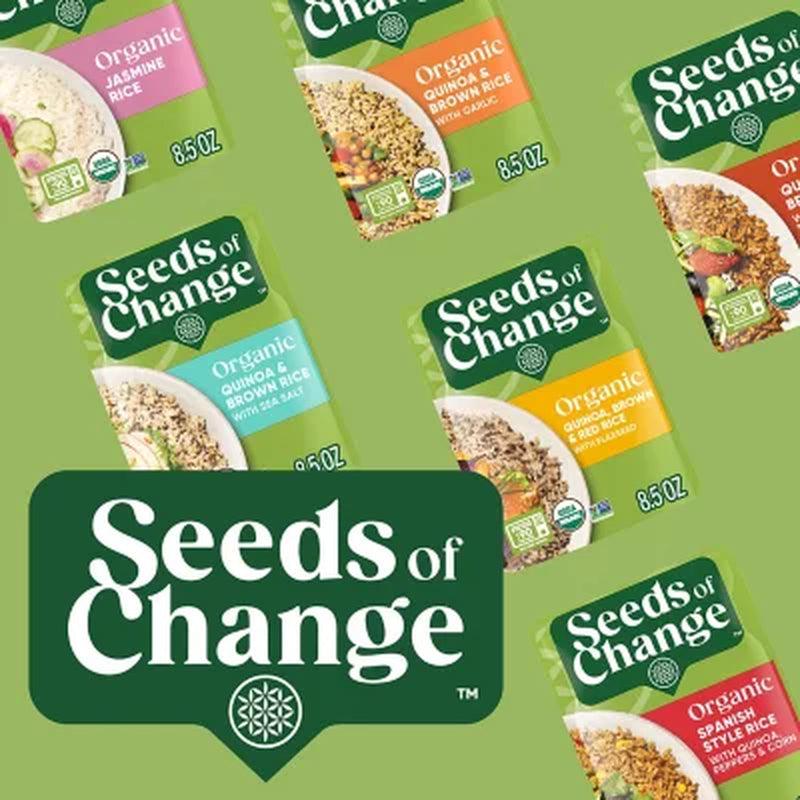 Seeds of Change Certified Organic Quinoa and Brown Rice with Garlic 8.5 Oz., 6 Pk.