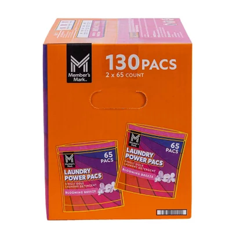 Member'S Mark Laundry Power Pacs, Blooming Breeze, 130 Ct.