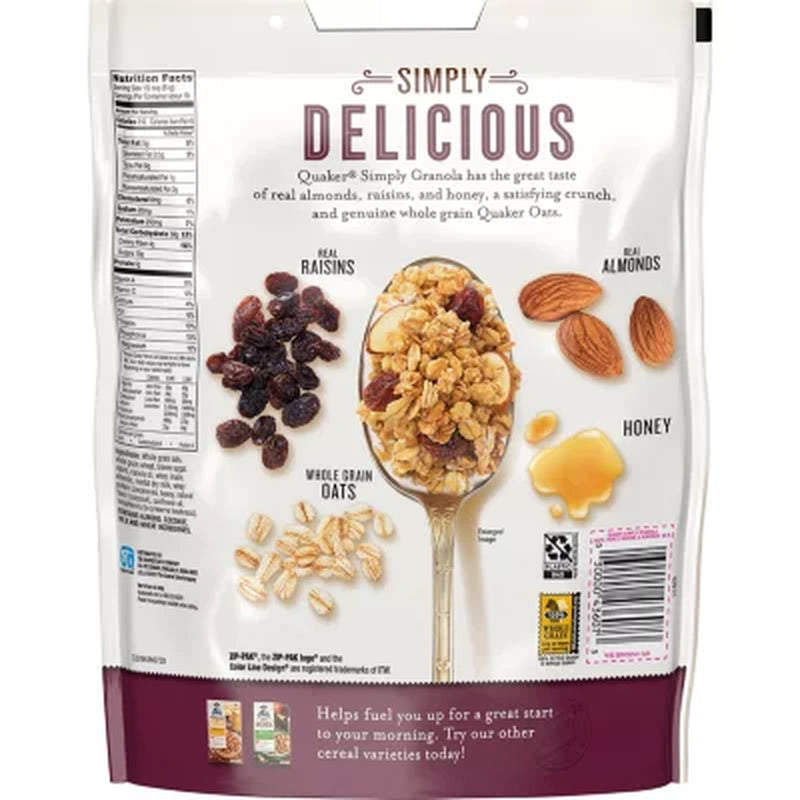 Quaker Simply Granola, 34.5 Oz., 2 Pk.