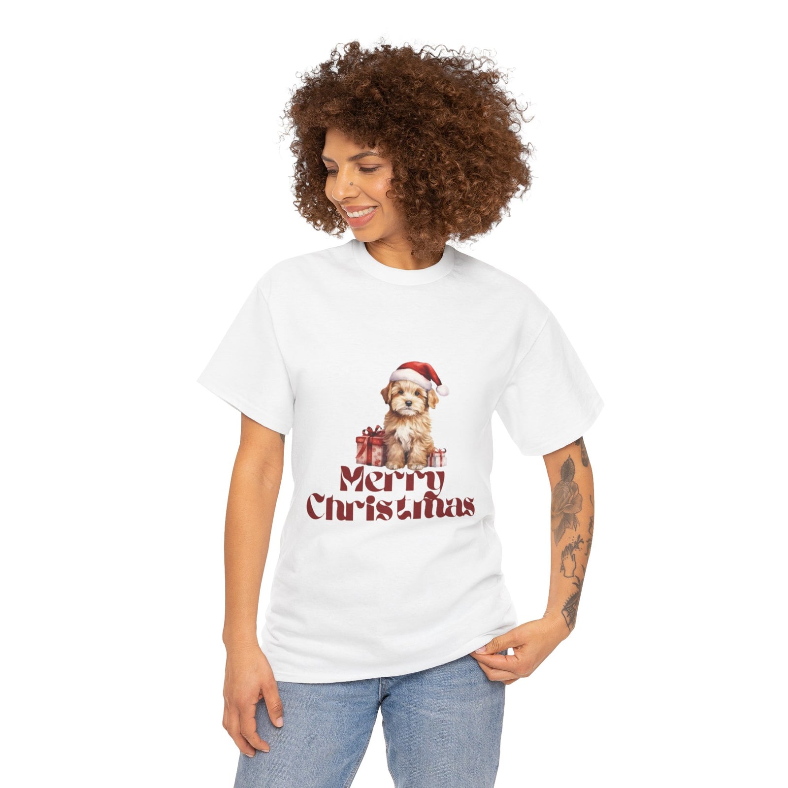 Christmas Shirt, Cute Golden Noodle Dog Christmas T-Shirt 🎄✨ Perfect Gift Idea! #festivevibes #merrychristmas