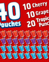 Kool-Aid Jammers Juice Pouches Variety Pack 6 Fl. Oz., 40 Pk.