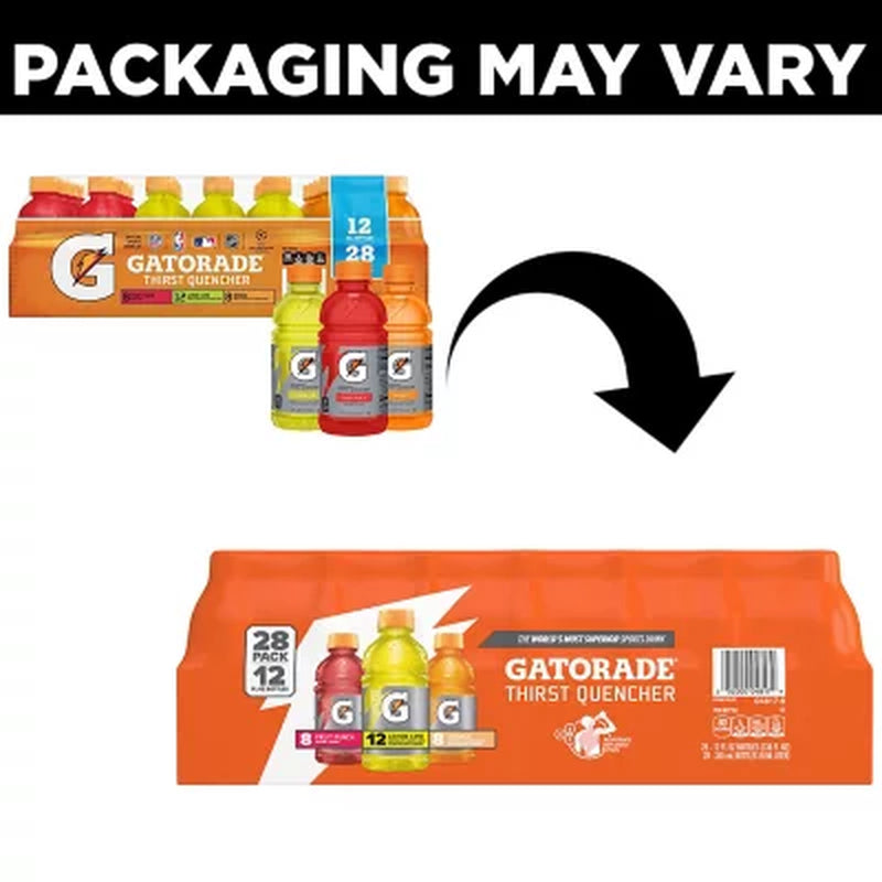 Gatorade Sports Drinks Core Variety Pack 12 Fl. Oz., 28 Pk.