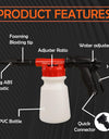 Foam Cannon for Garden Hose，Adjustment Ratio Dial Foam Gun,Car Wash Soap Spray Foamer Red