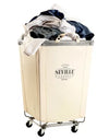 Seville Classics Commercial Heavy-Duty Rolling Laundry Hamper, 18.25" W X 18.25" D X 27.5" H